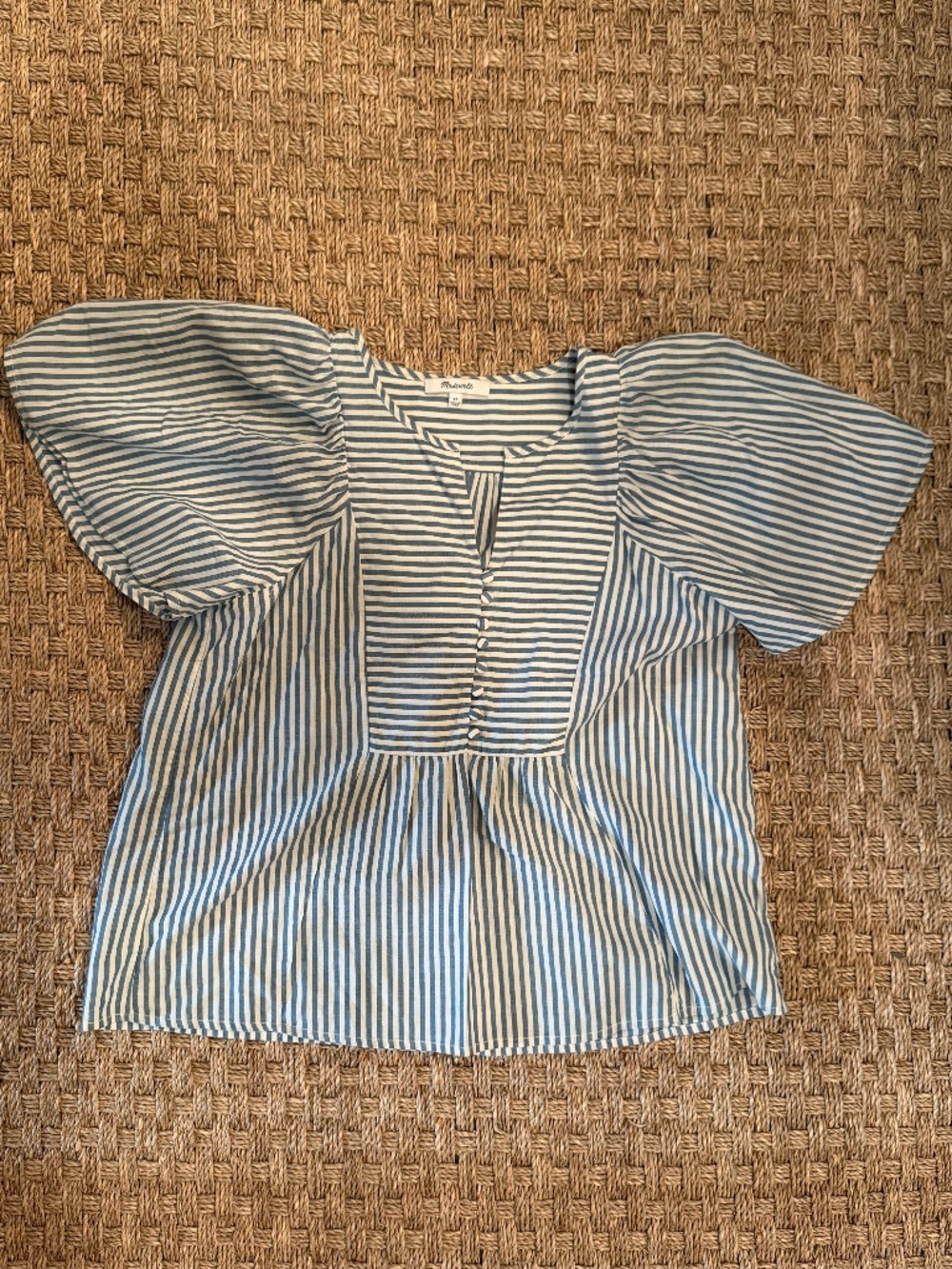Madewell Cotton Poplin Striped Top